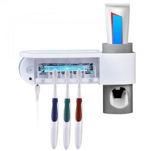Esterilizador UV de Cepillos Dentales® - Dispensador de Crema Dental